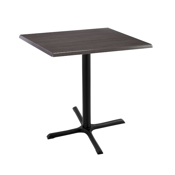 36" Tall In/Outdoor All-Season Table, 30" x 30" Square Charcoal Top